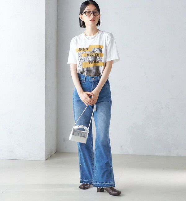 SHIPS for women「J.J.MERCER:〈洗濯機可能〉プリント TEE」|Tシャツ・カットソー|