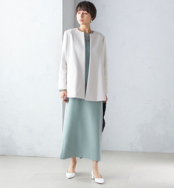 SHIPS for women「troisiemeCHACO:レース 切替 ワンピース（セレモニー対応可）」|ワンピース|