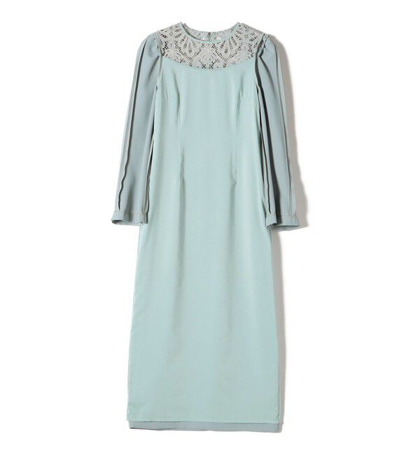 SHIPS for women「troisiemeCHACO:レース 切替 ワンピース（セレモニー対応可）」|ワンピース|