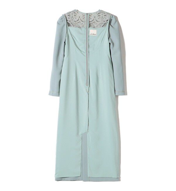 SHIPS for women「troisiemeCHACO:レース 切替 ワンピース（セレモニー対応可）」|ワンピース|