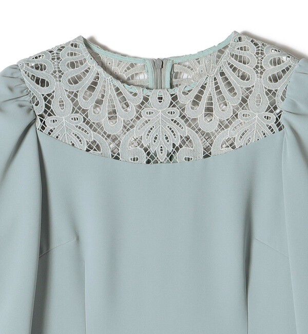 SHIPS for women「troisiemeCHACO:レース 切替 ワンピース（セレモニー対応可）」|ワンピース|