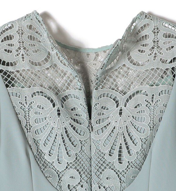 SHIPS for women「troisiemeCHACO:レース 切替 ワンピース（セレモニー対応可）」|ワンピース|