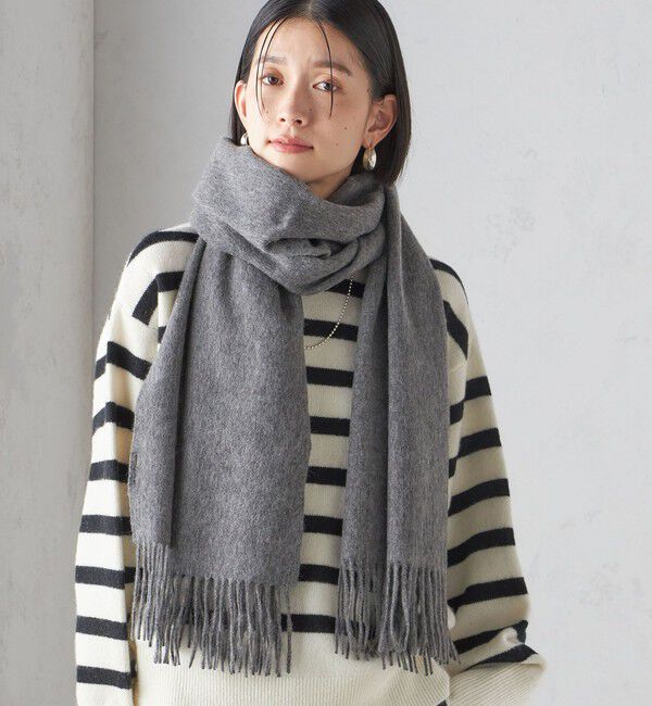 SHIPS for women「ウール カシミヤ ウォッシャブル ストール」|マフラー|