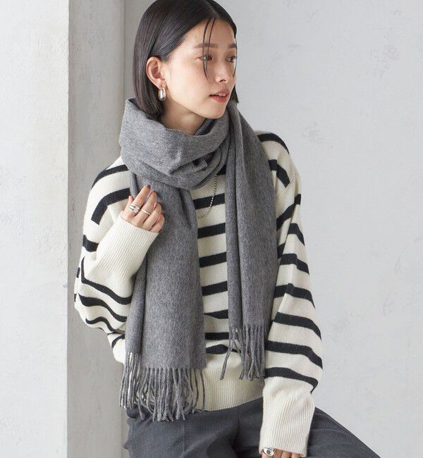 SHIPS for women「ウール カシミヤ ウォッシャブル ストール」|マフラー|