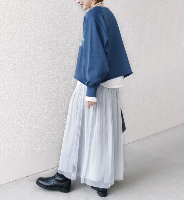 SHIPS for women「〈手洗い可能〉リバーシブル チュール カッセン スカート」|スカート|