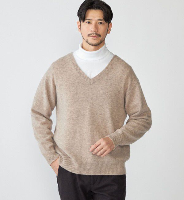 SHIPS「SHIPS:〈手洗い可能〉ソフト ウール Vネック ニット（アンサンブル対応）」|ニット・セーター|