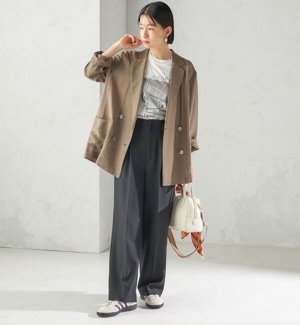 SHIPS for women「〈手洗い可能〉シアー シルク混 ジャケット」|テーラードジャケット|