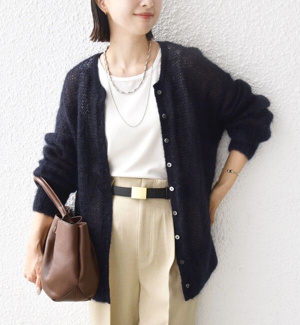 SHIPS for women「モヘヤ クルーネック カーディガン」|カーディガン|