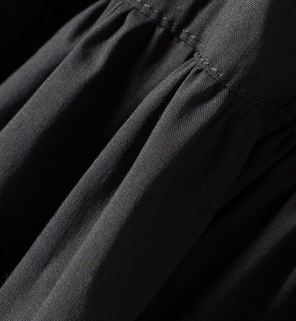 SHIPS for women「〈手洗い可能〉コットン リブ ノースリーブ &times; 布帛 スカート ワンピース」|ワンピース|