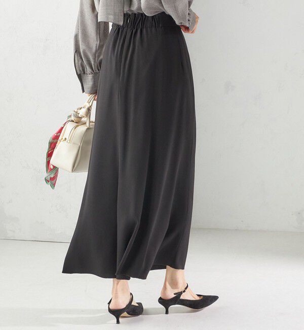 SHIPS for women「〈手洗い可能〉アセテート混 バックサテン マーメイド スカート」|スカート|