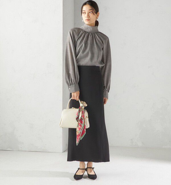 SHIPS for women「〈手洗い可能〉アセテート混 バックサテン マーメイド スカート」|スカート|