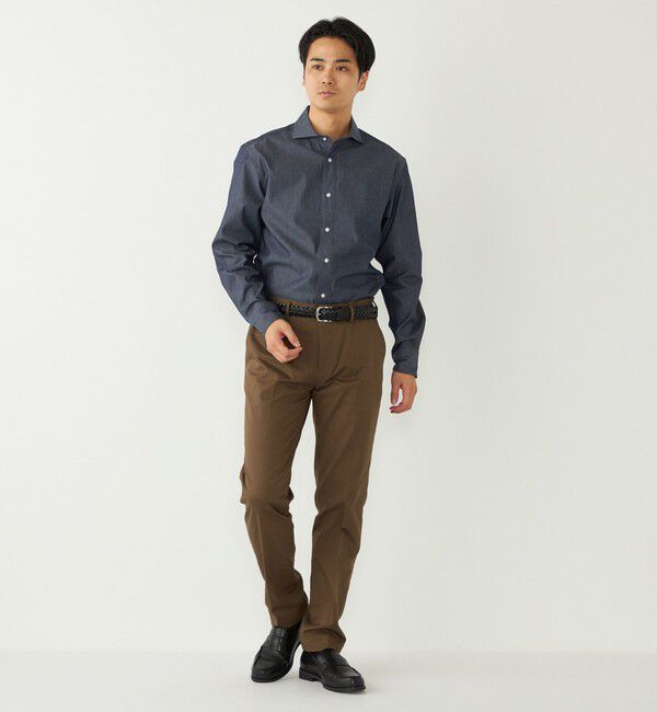 SHIPS Colors 「《一部追加予約》SHIPS Colors:デニム ワイドカラー シャツ◆」|シャツ・ブラウス|