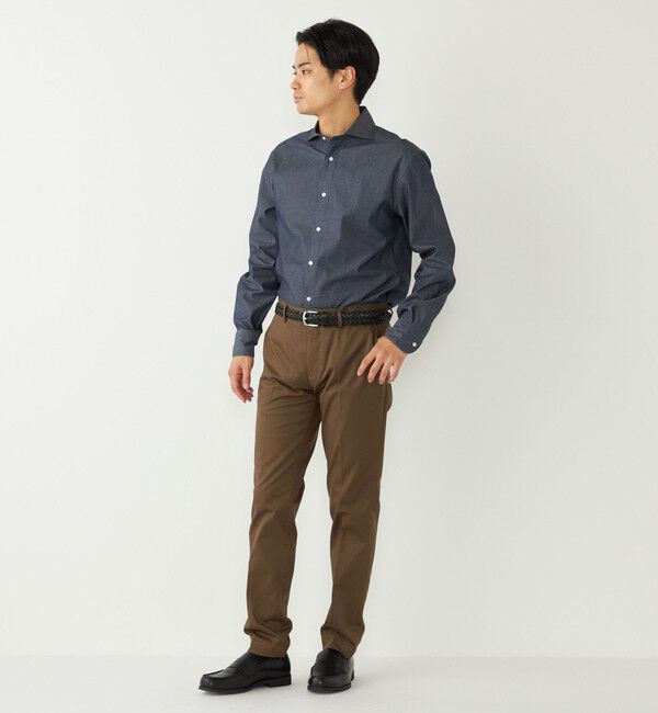 SHIPS Colors 「《一部追加予約》SHIPS Colors:デニム ワイドカラー シャツ◆」|シャツ・ブラウス|