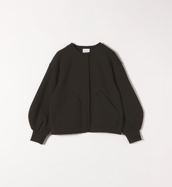 SHIPS any「SHIPS any:〈洗濯機可能〉ダンボール ノーカラー コンパクト ブルゾン」|ブルゾン・スタジャン|