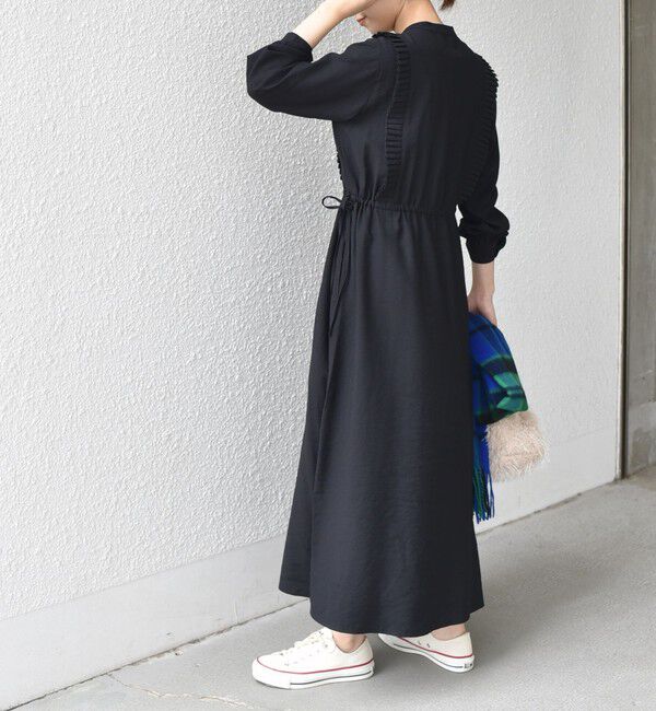 SHIPS Colors 「SHIPS Colors:〈手洗い可能〉プリーツ デザイン ロングスリーブ ワンピース◇」|ワンピース|