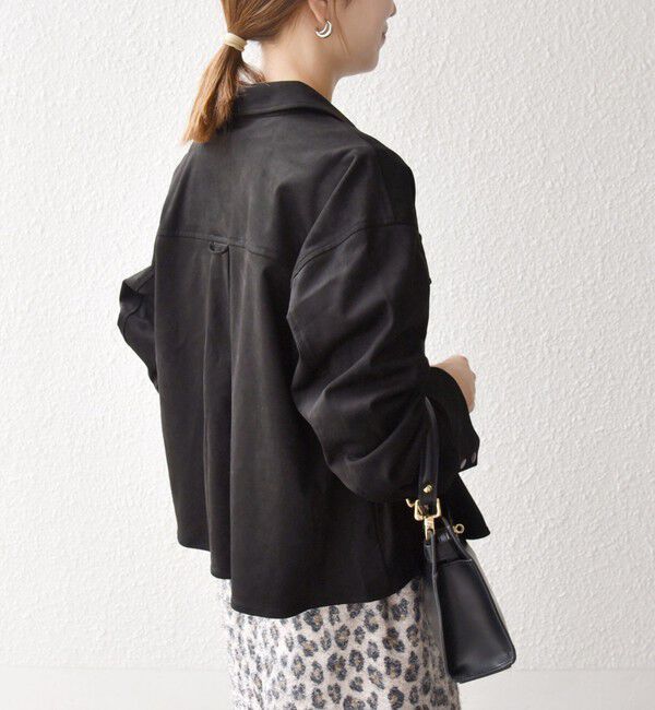 SHIPS any「SHIPS any: ポリエステル スエード ショート シャツ ジャケット」|その他|