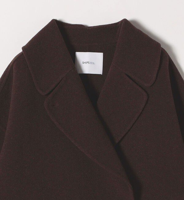 SHIPS any「《一部追加予約》SHIPS any: リバー ダブル テーラード ミドル コクーン コート」|その他|