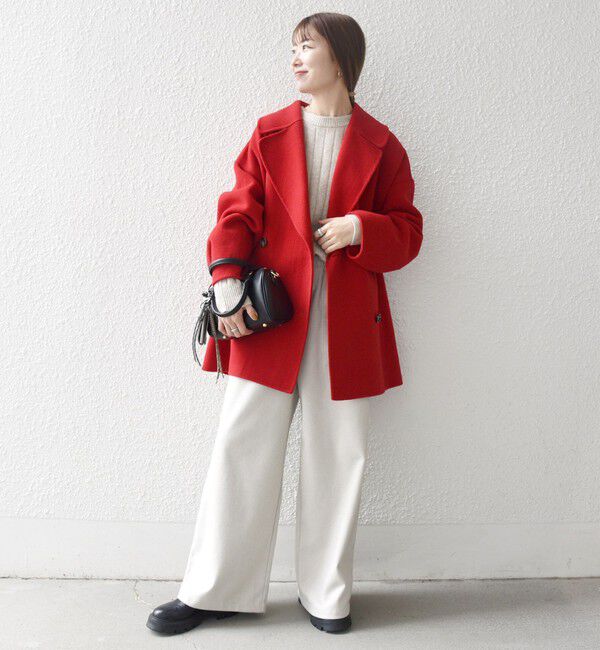 SHIPS any「《一部追加予約》SHIPS any: リバー ダブル テーラード ミドル コクーン コート」|その他|