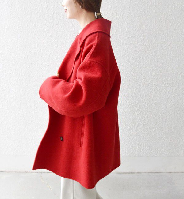 SHIPS any「《一部追加予約》SHIPS any: リバー ダブル テーラード ミドル コクーン コート」|その他|