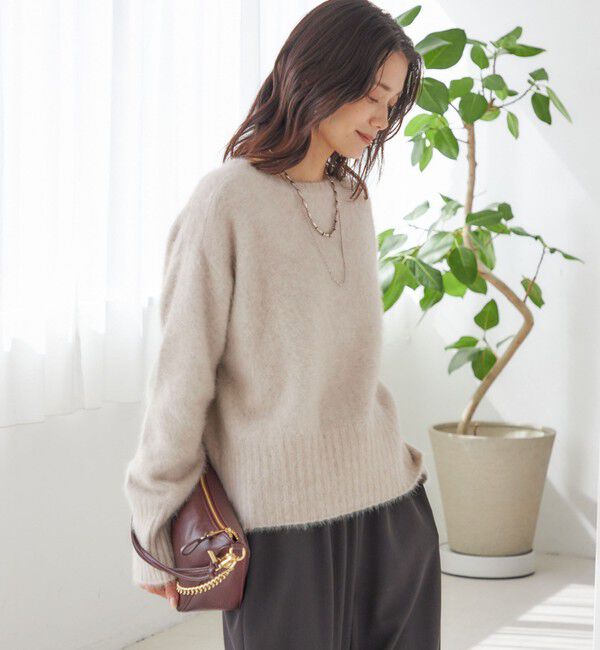 SHIPS for women「〈手洗い可能〉フォックス クルーネック ニット プルオーバー」|ニット・セーター|