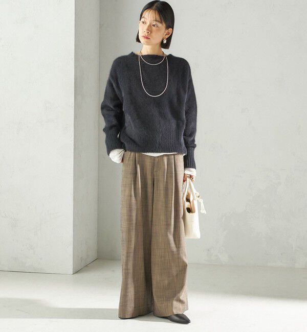 SHIPS for women「〈手洗い可能〉フォックス クルーネック ニット プルオーバー」|ニット・セーター|