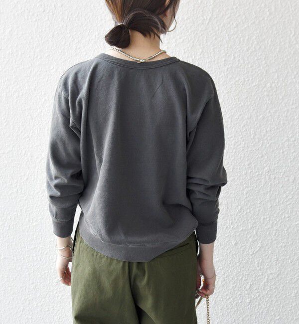 SHIPS any「Mixta:〈洗濯機可能〉ラグラン ロゴ クルーネック プルオーバー」|スウェット・ジャージ|