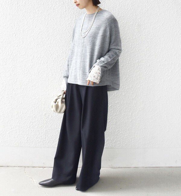 SHIPS for women「【WEB限定】〈手洗い可能〉ホールガーメント ドルマン ニット」|ニット・セーター|