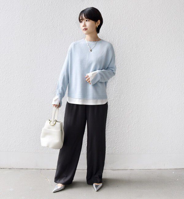 SHIPS for women「【WEB限定】〈手洗い可能〉ホールガーメント ドルマン ニット」|ニット・セーター|