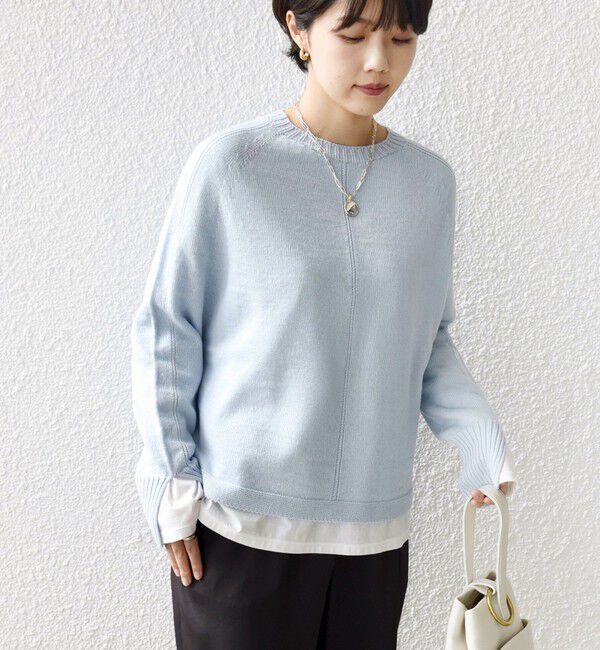 SHIPS for women「【WEB限定】〈手洗い可能〉ホールガーメント ドルマン ニット」|ニット・セーター|