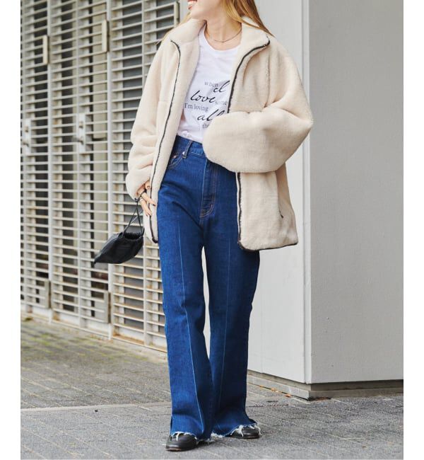 OUTDOOR PRODUCTS Usual Things「スタンドカラーボアブルゾン」|その他|