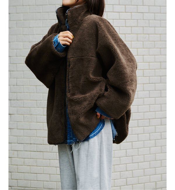 OUTDOOR PRODUCTS Usual Things「スタンドカラーボアブルゾン」|その他|