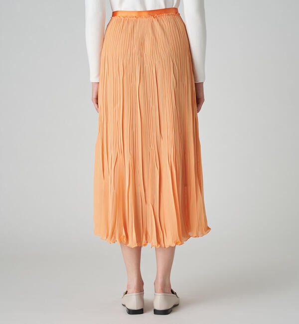 Ballsey「ダブルガーゼプリーツ フラットプリーツスカート」|フレア|