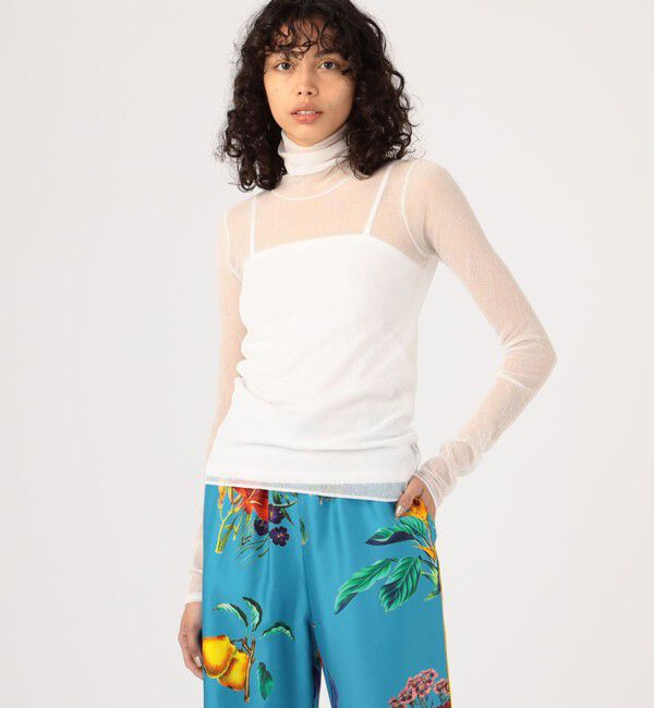 CABaN「コットンナイロン シアータートルネックプルオーバー」|ニット・セーター|