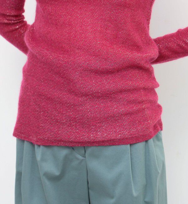 BACCA「モヘヤラメラッピングニットブラウス」|ニット・セーター|