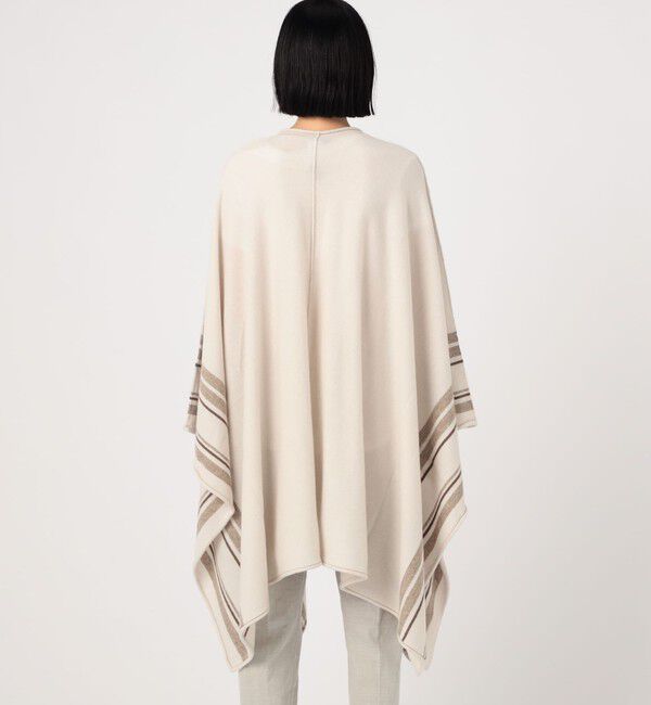 JAMES PERSE「リサイクルカシミヤストライプ ポンチョ ARBC0561」|カーディガン|