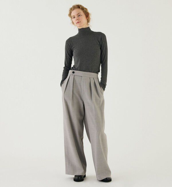 GALERIE VIE「レーヨンカシミヤジャージー ハイネックプルオーバー」|Tシャツ・カットソー|