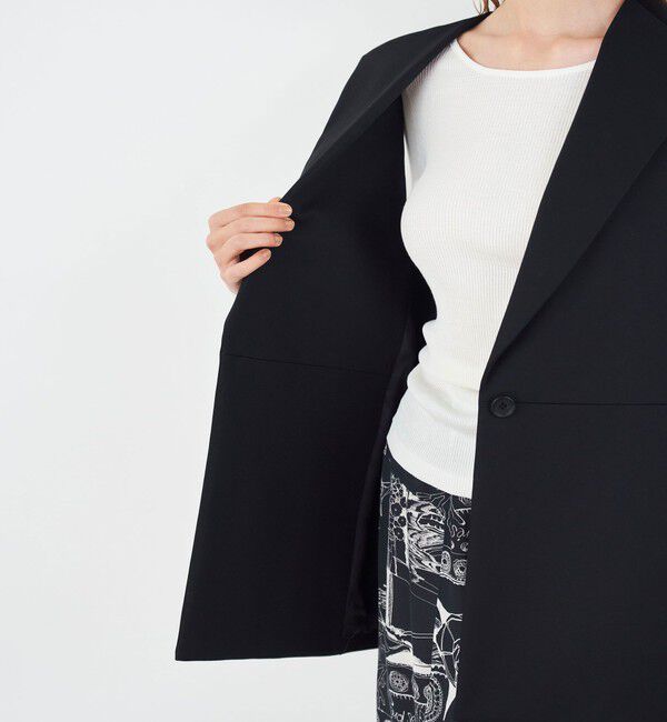 DES PRES「ハイカウントコットンストレッチ ワイドラペルジレ」|ベスト・ジレ|