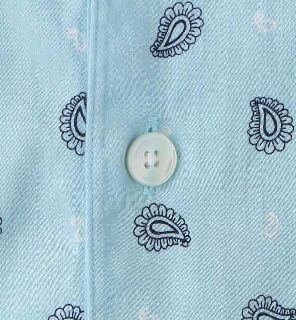 TOMORROWLAND MENS「コットンサテンプリント プルオーバータックシャツ」|シャツ・ブラウス|