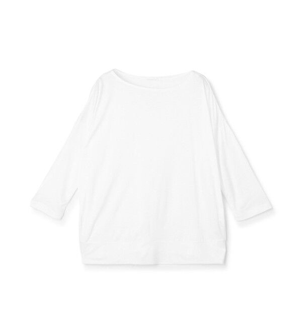 GALERIE VIE「バンブーレーヨン ボートネックTシャツ」|Tシャツ・カットソー|11 ホワイト