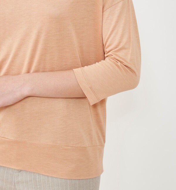 GALERIE VIE「バンブーレーヨン ボートネックTシャツ」|Tシャツ・カットソー|