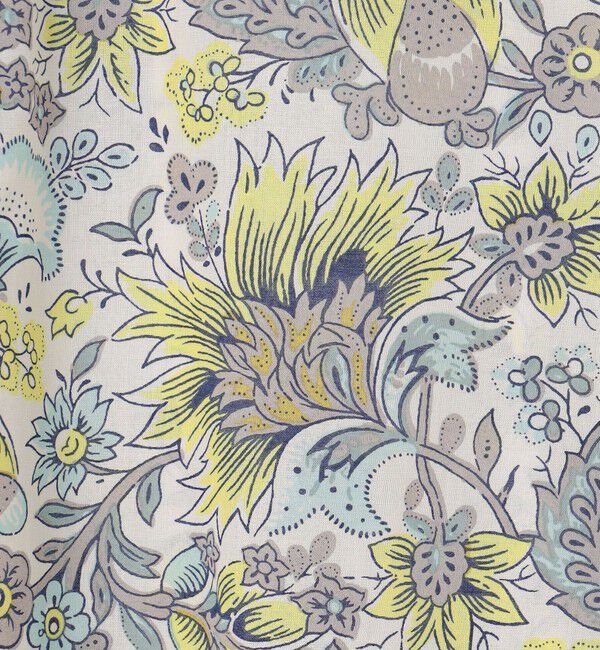 SOULEIADO「コットンボイルプリント ノースリーブブラウス」|シャツ・ブラウス|