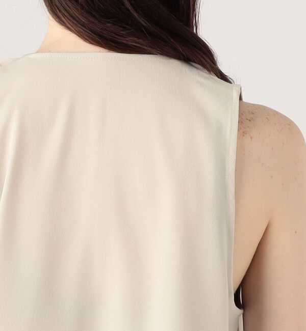 BACCA「ジョーゼットサテン ギャザードブラウス」|シャツ・ブラウス|