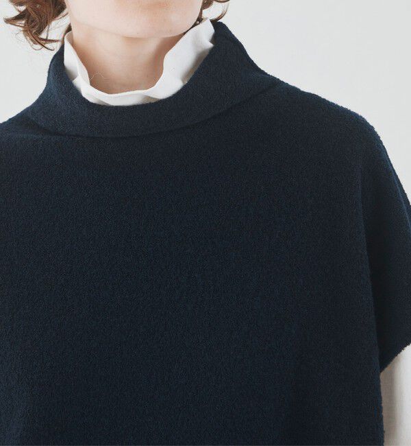 GALERIE VIE「ファインブークレー ミドルネックベスト」|ベスト・ジレ|