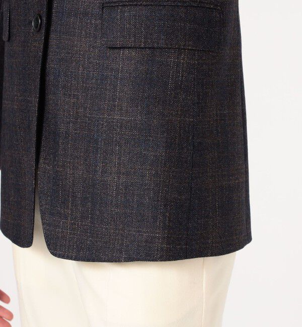 TOMORROWLAND collection「SILK AIR NAVY 2Bテーラードジャケット」|テーラードジャケット|