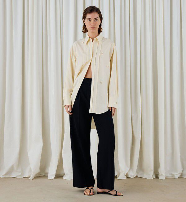 DES PRES「スビンコットンツイル チュニックシャツ」|シャツ・ブラウス|