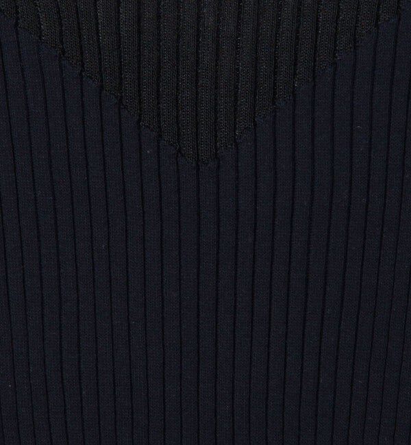 DES PRES「コットンアセテートリブ ビルドネックプルオーバー」|ニット・セーター|