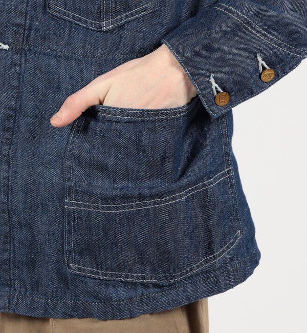 TOMORROWLAND MENS「【別注】 Lee Loco Jacket 7オンスリネンデニム」|ブルゾン・スタジャン|