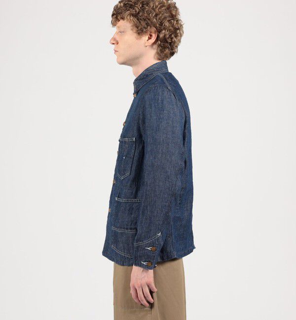 TOMORROWLAND MENS「【別注】 Lee Loco Jacket 7オンスリネンデニム」|ブルゾン・スタジャン|