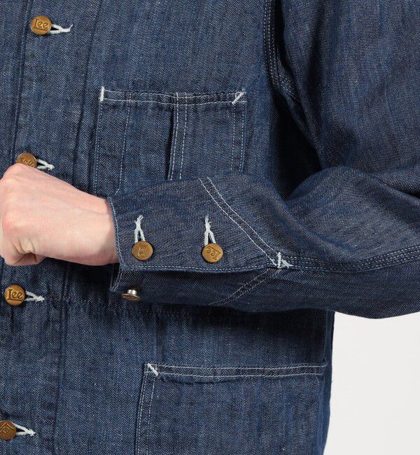 TOMORROWLAND MENS「【別注】 Lee Loco Jacket 7オンスリネンデニム」|ブルゾン・スタジャン|