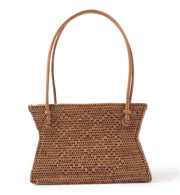 TOMORROWLAND GOODS「 BALI WERKSTATTE Handsup Atebag」|かごバッグ|43 ベージュ